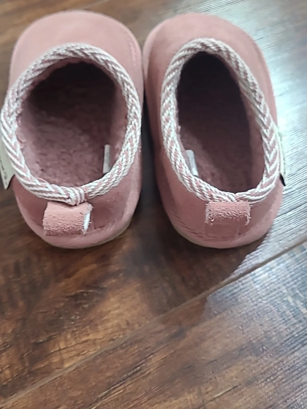 Bearpaw Kids Slip-On Cozy Moccasin Slippers in Dusty Rose 6-12 M